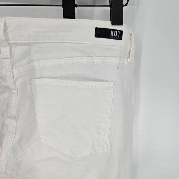 Kut from the kloth womens size 18w white Catherine Boyfriend denim jeans NWT - Picture 6 of 13